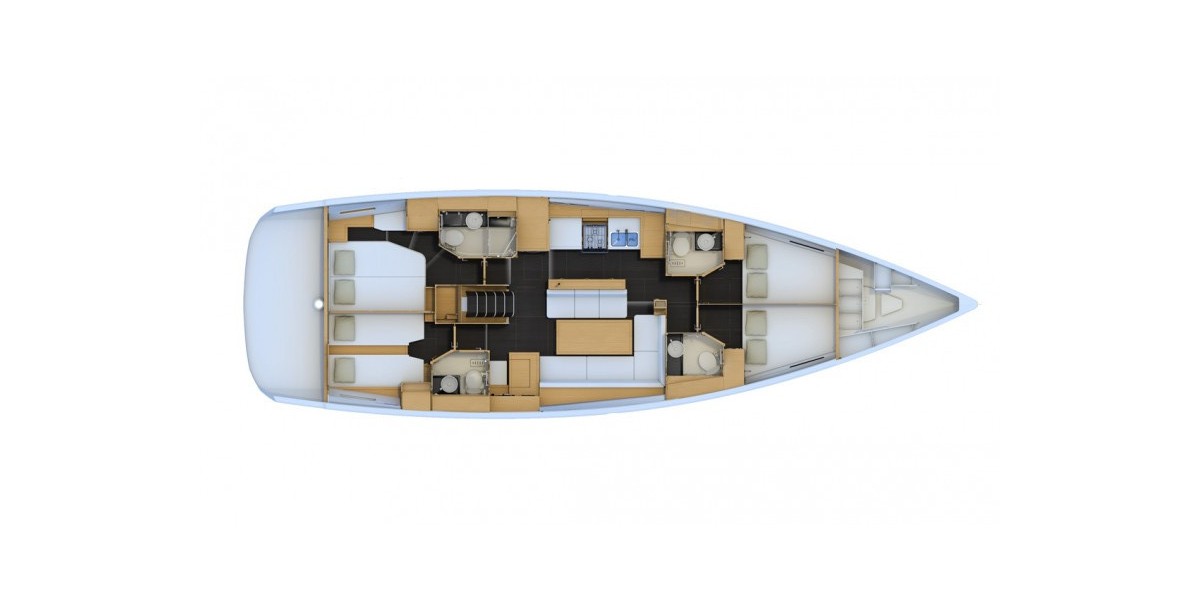 Jeanneau 54, Blue Dream | Yacht Charter Croatia