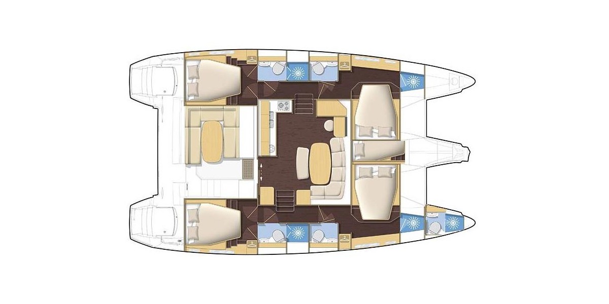 Lagoon 421, Patch Work | Yacht Charter Croatia