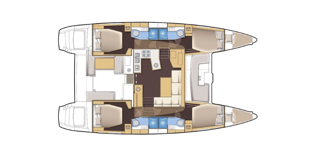 Lagoon 450 F, Red Twin | Yacht Charter Croatia