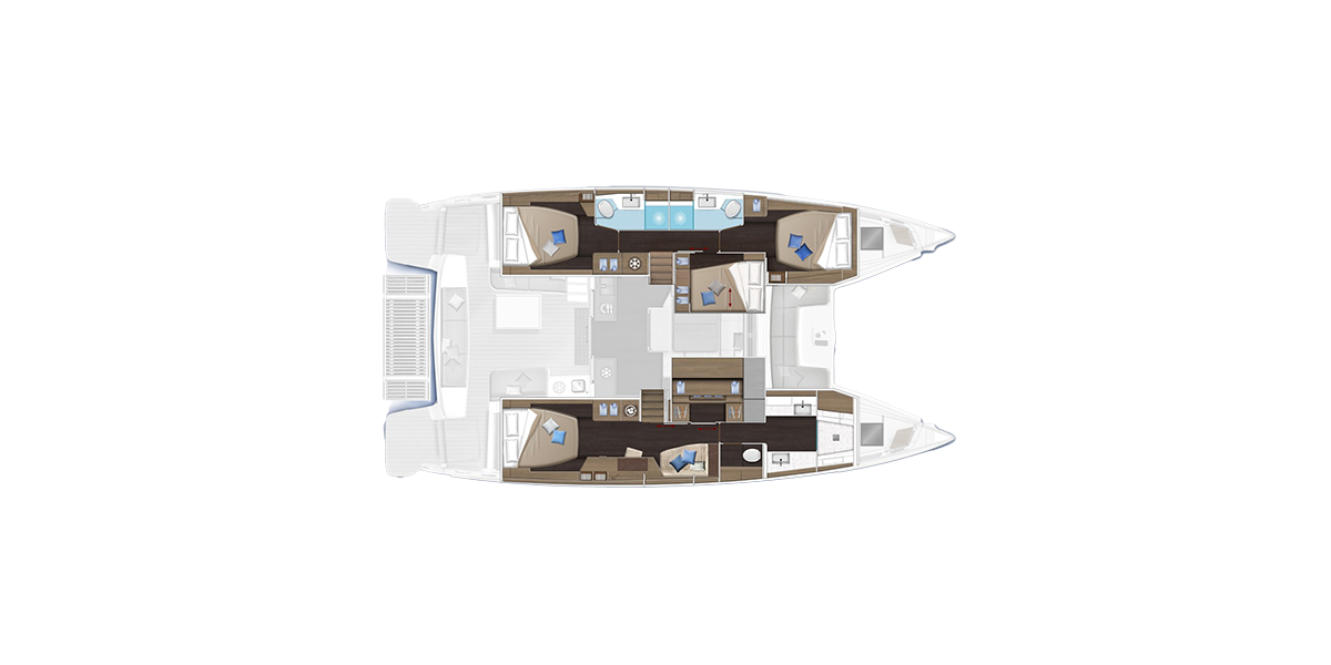 Lagoon 51 OW, Catwalk | Yachtcharter Kroatien