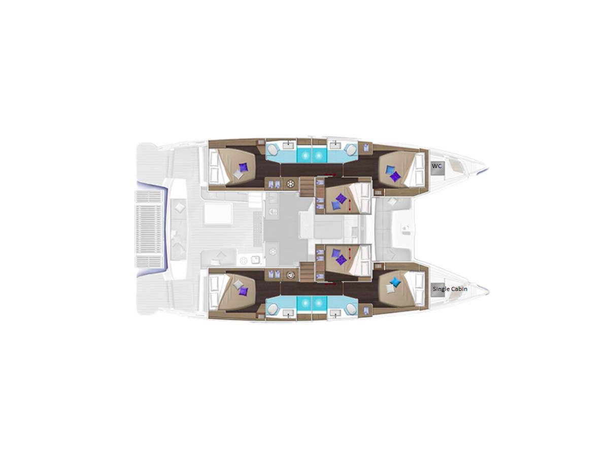 Lagoon 51, New 5 | Yacht Charter Croatia
