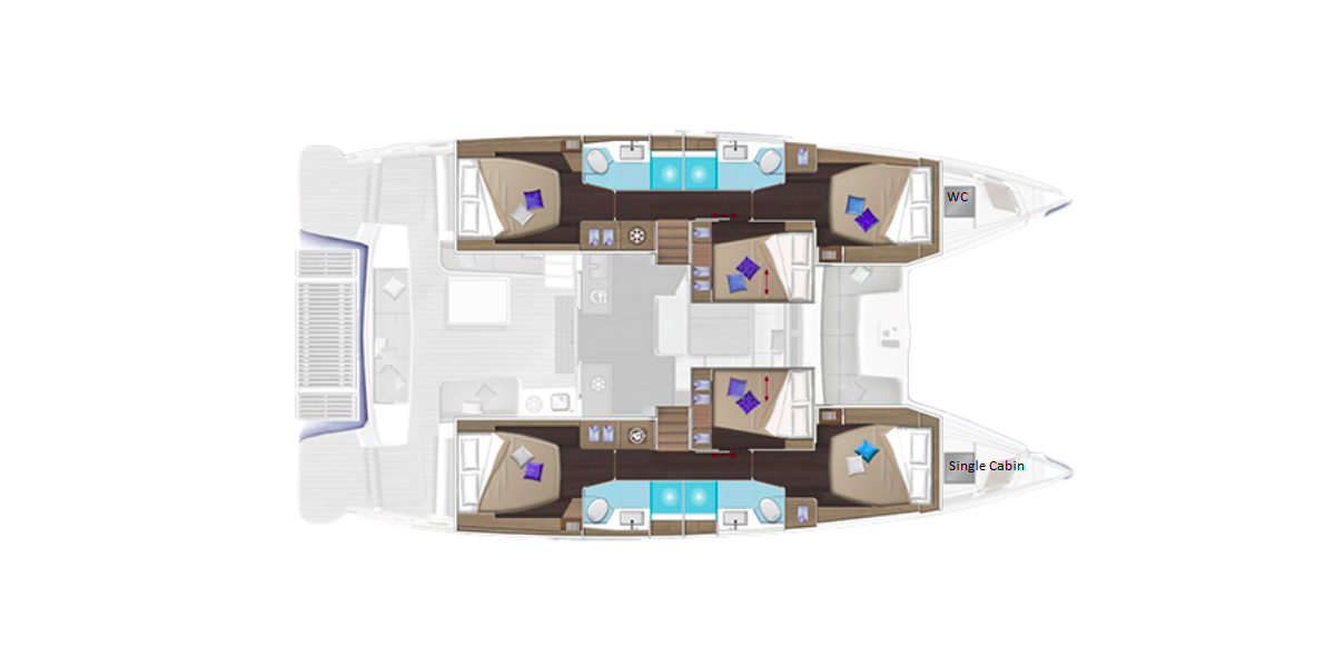 Lagoon 51, New 5 | Yacht Charter Croatia