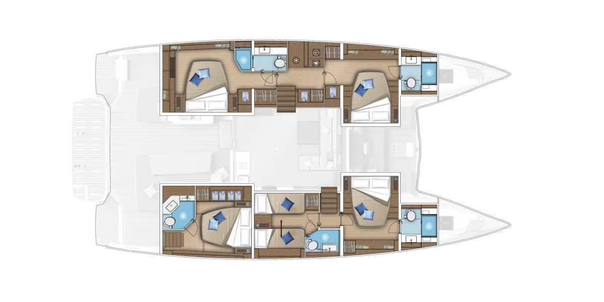 Lagoon 55, Triwing Ossus | Yachtcharter Kroatien