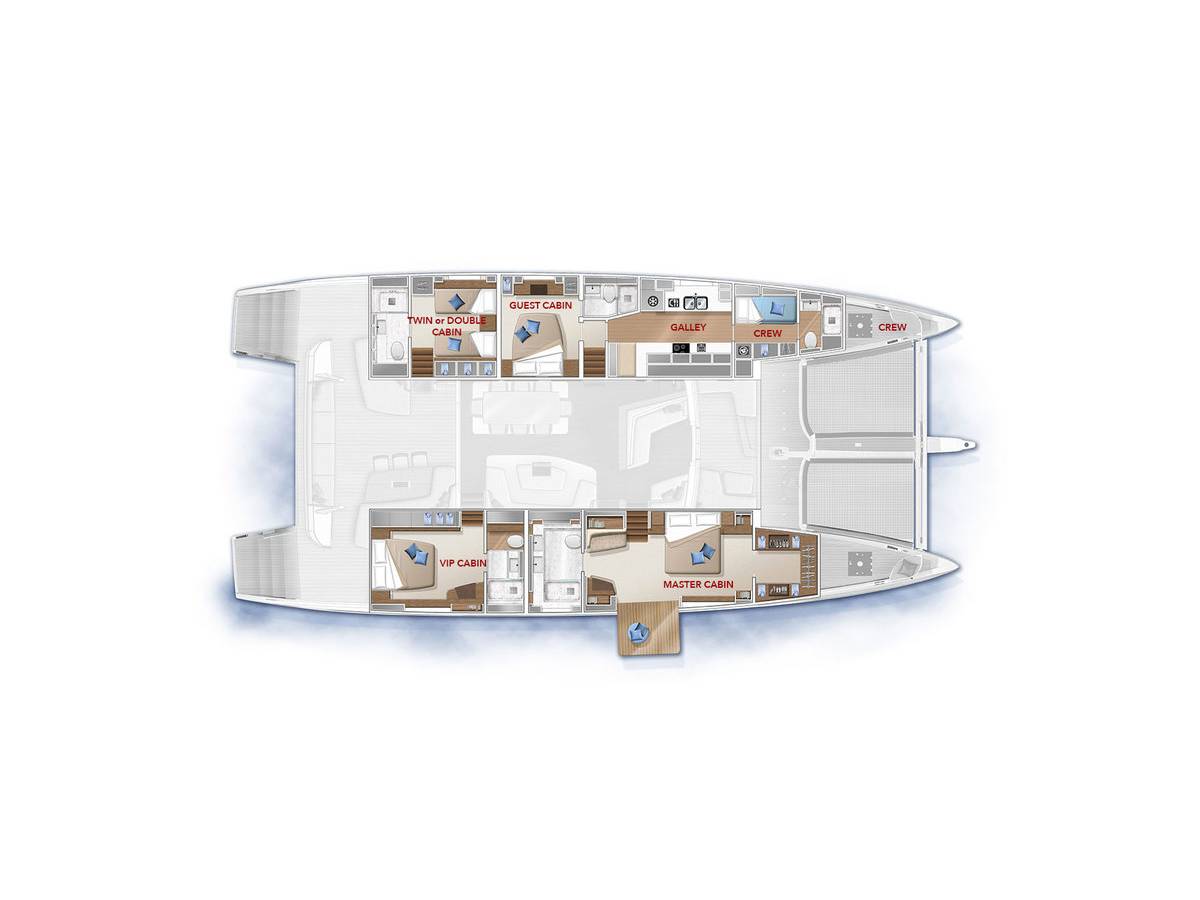 Lagoon 77, Adriatic Dragon | Yacht Charter Croatia