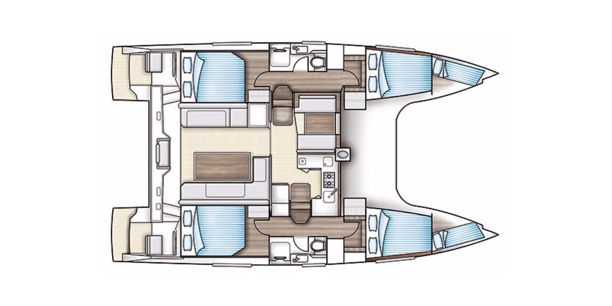 Nautitech 40 Open, Rosa | Yacht Charter Croatia