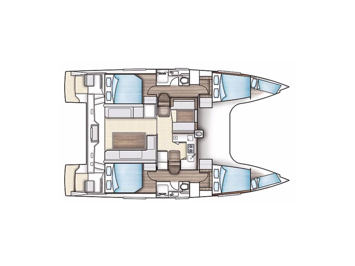 Nautitech 40 Open, Rosa | Yacht Charter Croatia