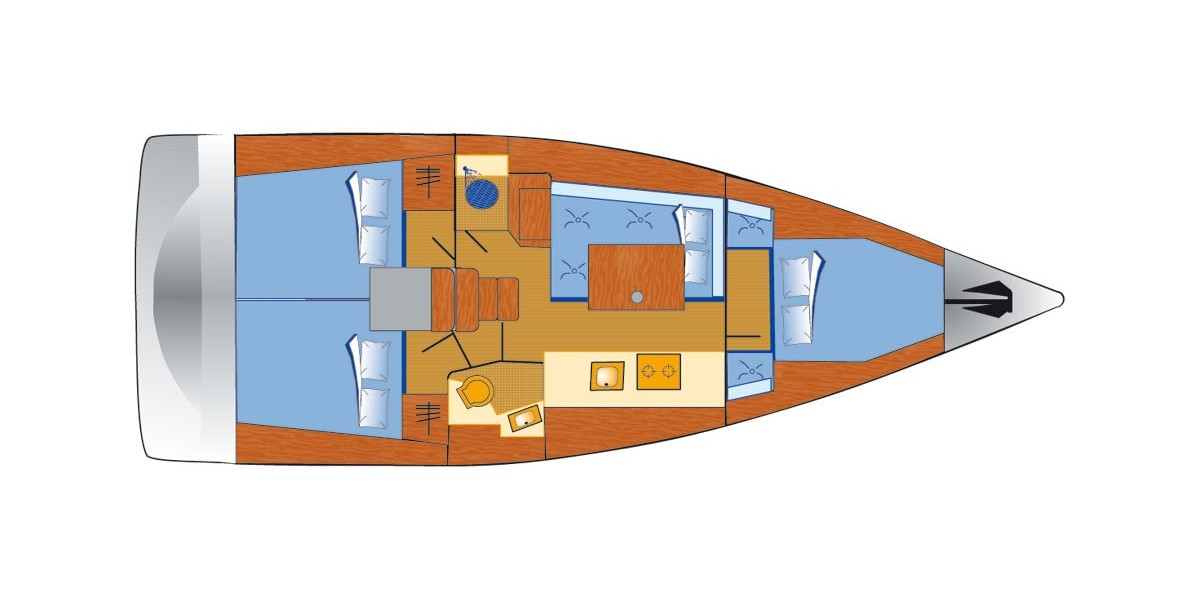 Oceanis 38, Olli | Yacht Charter Croatia