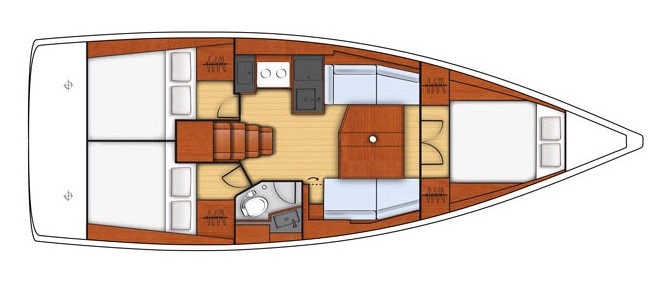 Oceanis 38.1, Mici | Yachtcharter Kroatien