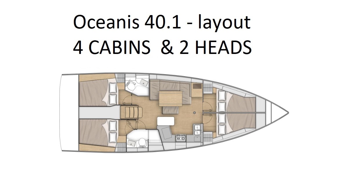 Oceanis 40.1, Dory | Yachtcharter Kroatien