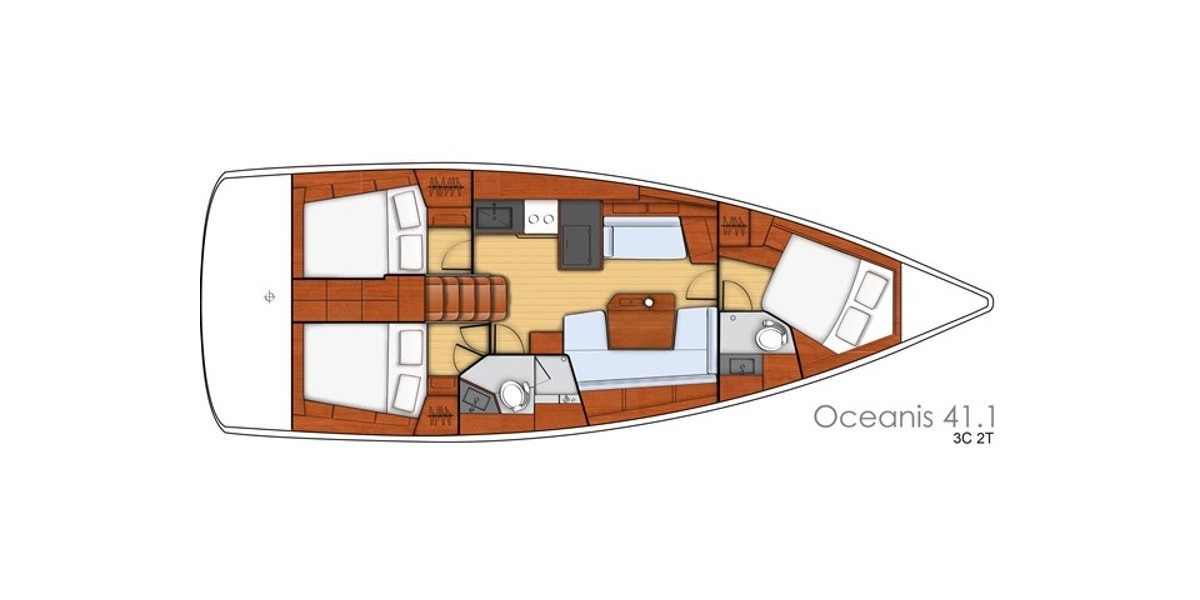 Oceanis 41.1, Dalmatinka | Yacht Charter Croatia