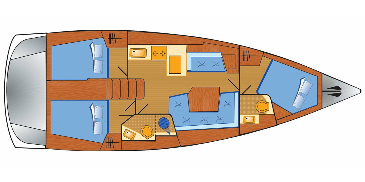 Oceanis 41.1, All Winds | Yacht Charter Croatia