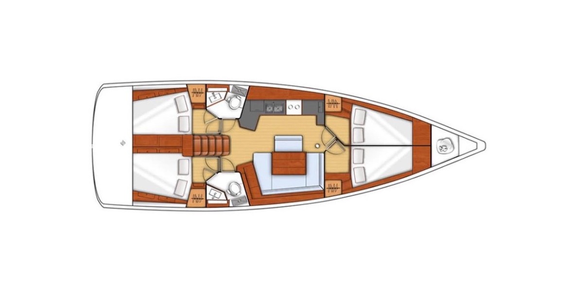 Oceanis 45, Pomerol | Yacht Charter Croatia
