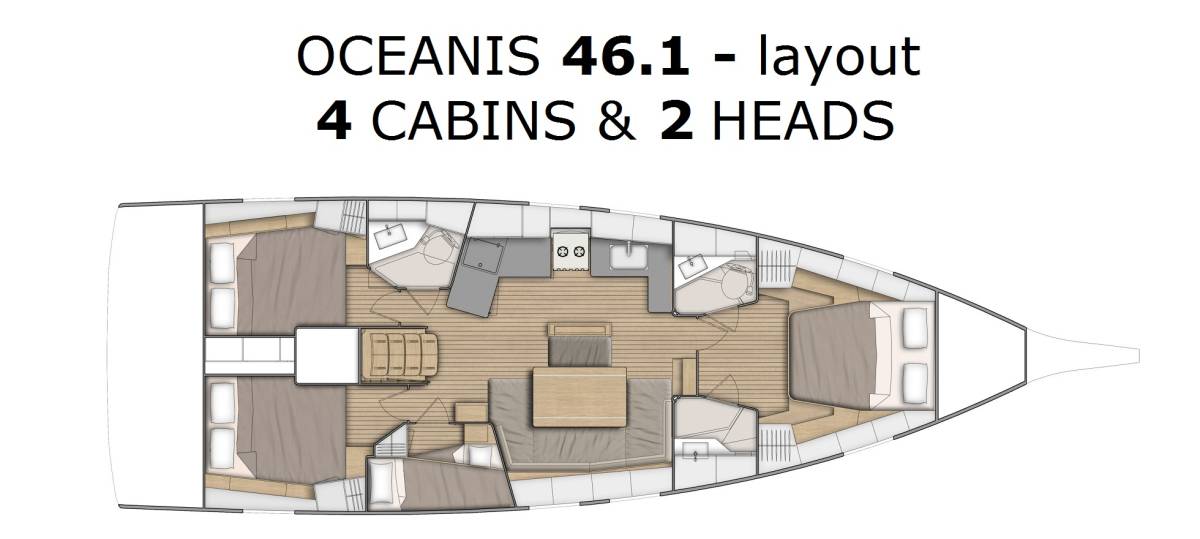 Oceanis 46.1, Nalu | Yacht Charter Croatia