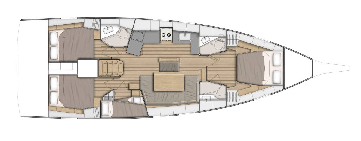 Oceanis 46.1, Black Jack | Yacht Charter Croatia