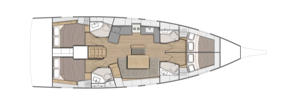 Oceanis 46.1, First Kiss | Yacht Charter Croatia