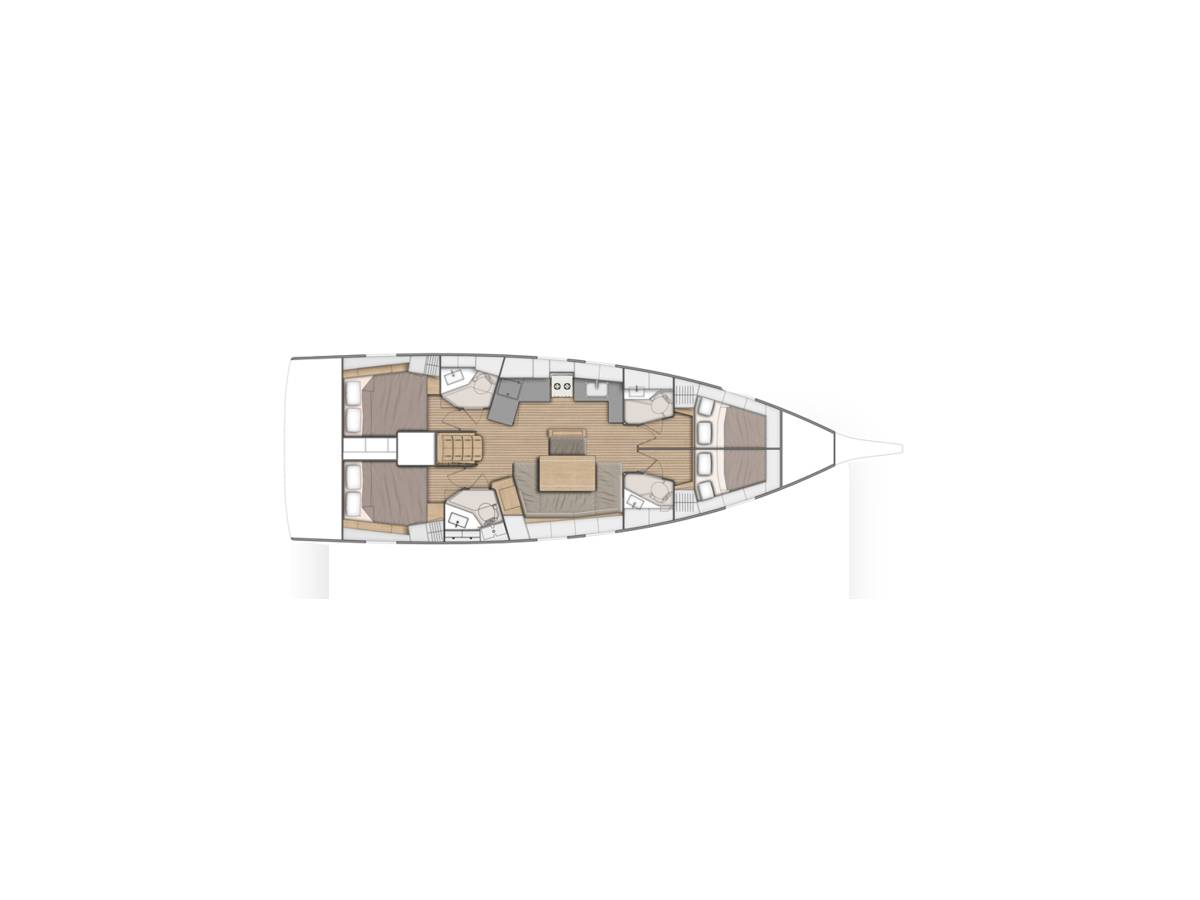 Oceanis 46.1, First Kiss | Yacht Charter Croatia