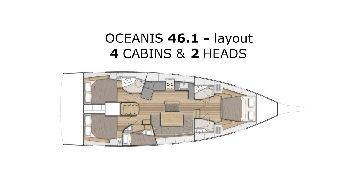 Oceanis 46.1, Nauti Buoy | Yachtcharter Kroatien