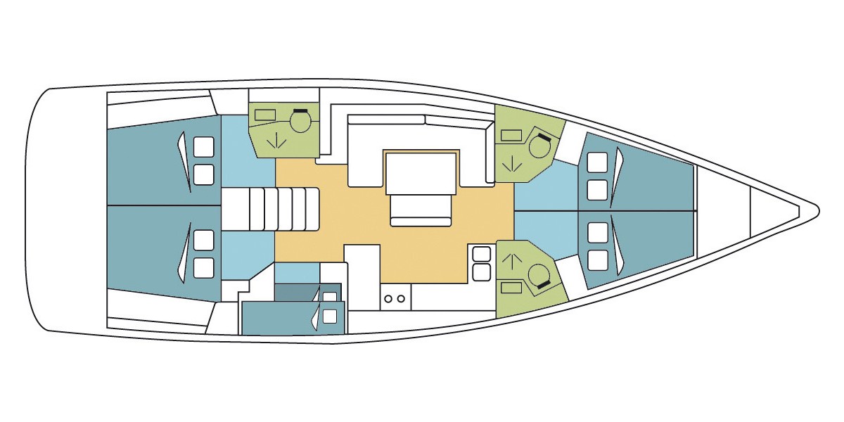 Oceanis 48, CHAGOS  | Yacht Charter Croatia