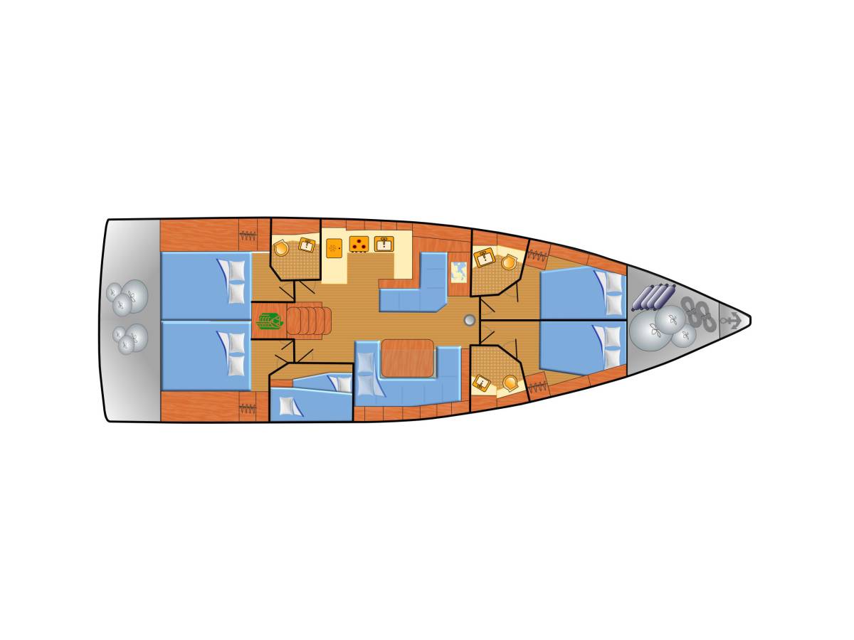 Oceanis 51.1, Bambi | Yacht Charter Croatia