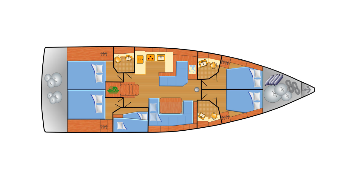 Oceanis 51.1, Bambi | Yacht Charter Croatia