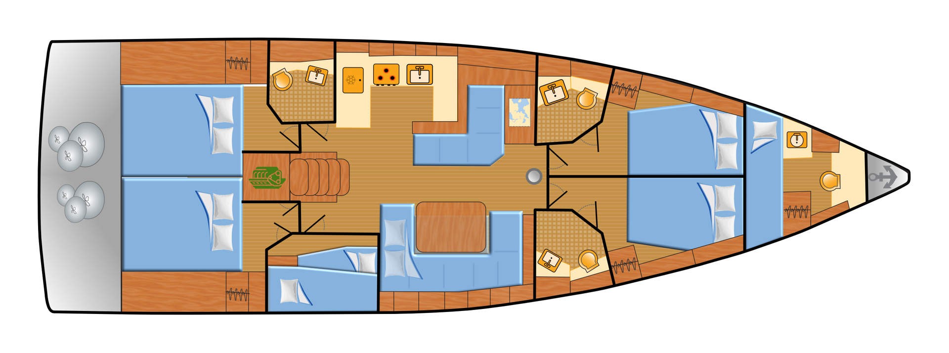 Oceanis 51.1, Dune | Yacht Charter Croatia