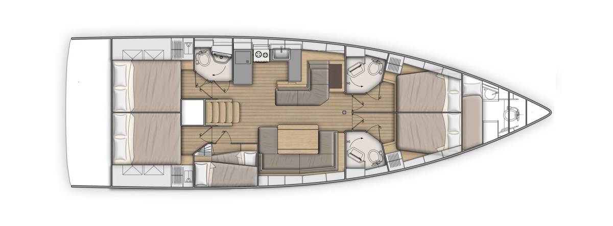 Oceanis 51.1, First Heartbeat | Yacht Charter Croatia