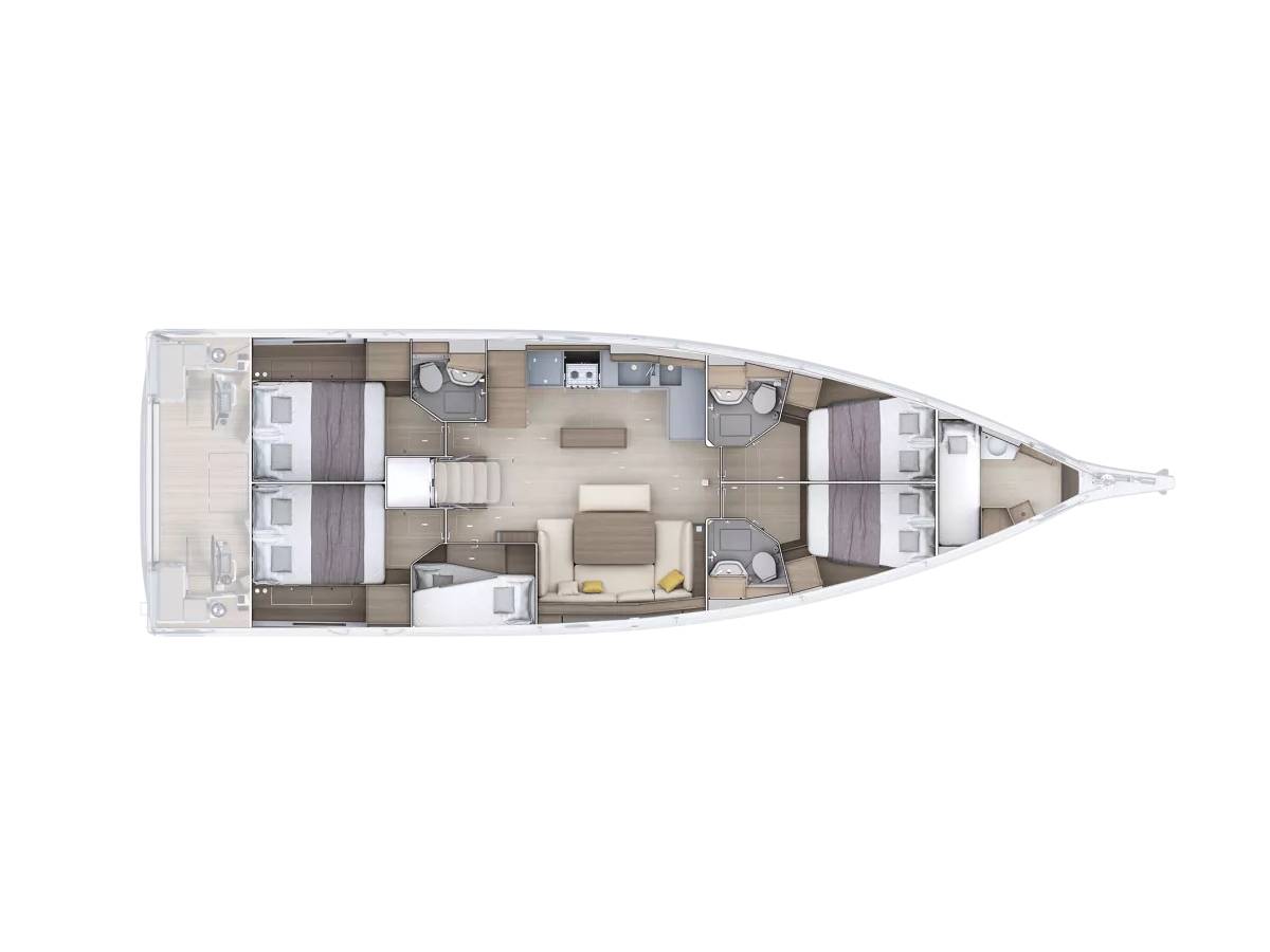 Oceanis 52, B-52 | Yacht Charter Croatia