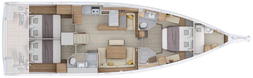 Oceanis 52, TinĨika | Yacht Charter Croatia