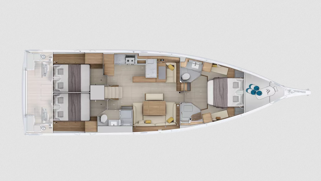 Oceanis 52, TinĨika | Yacht Charter Croatia