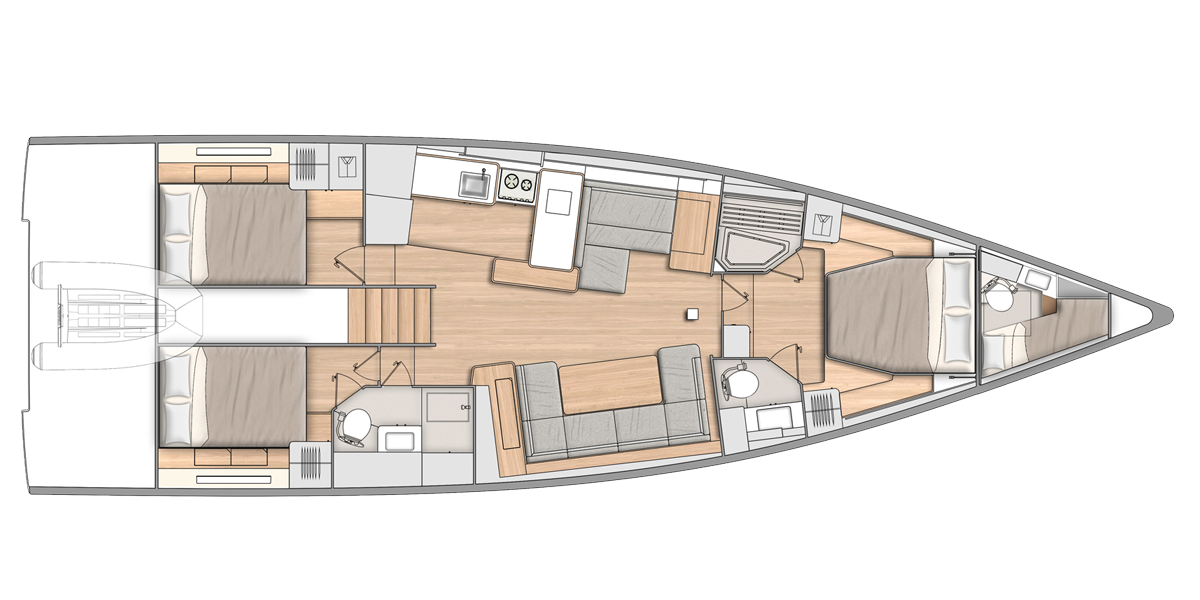 Oceanis Yacht 54, White Bird | Yachtcharter Kroatien