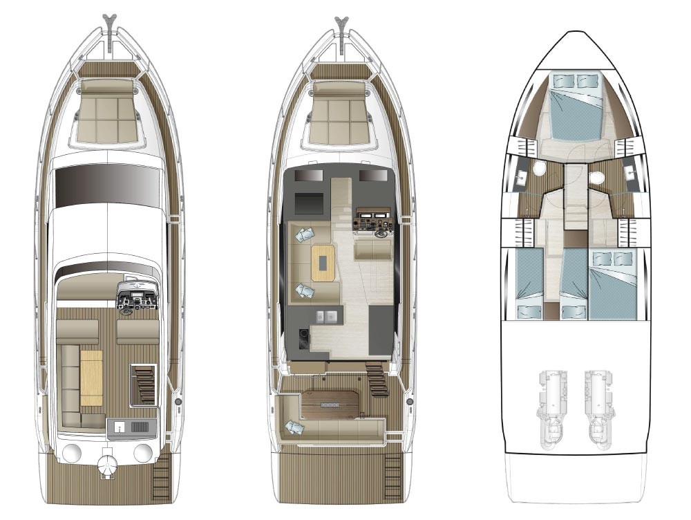 Sealine F430, Grace II | Yacht Charter Croatia