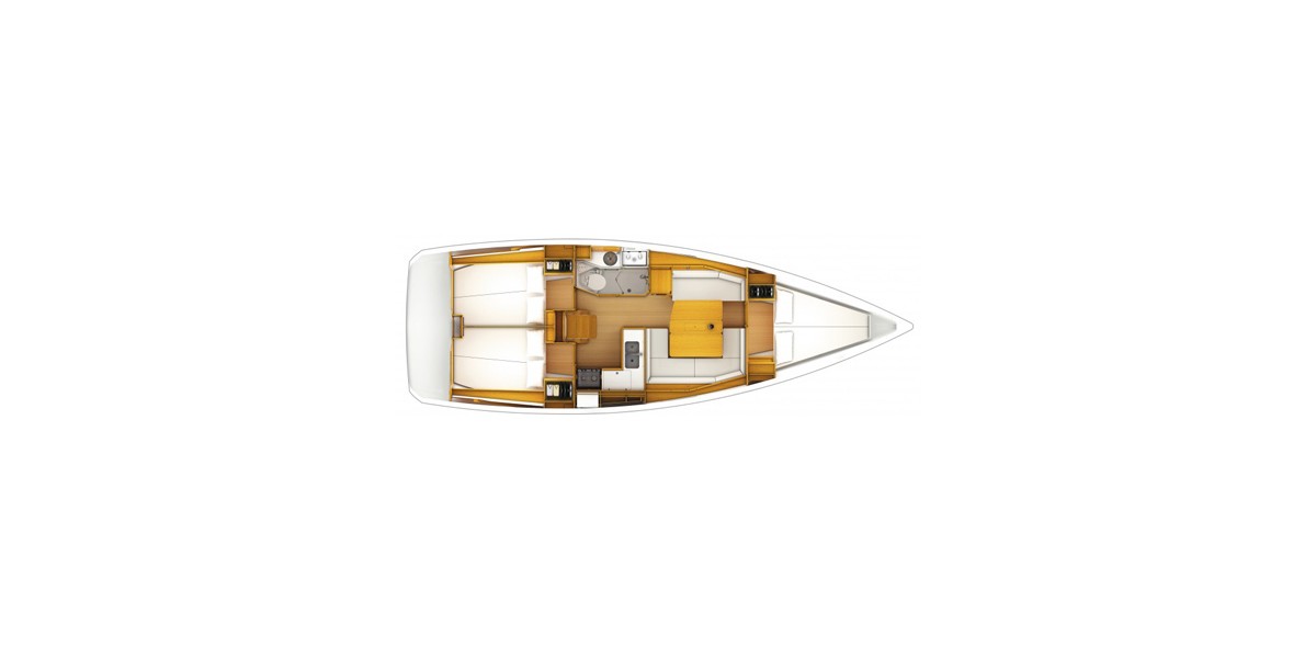 Sun Odyssey 379, talelli | Yacht Charter Croatia