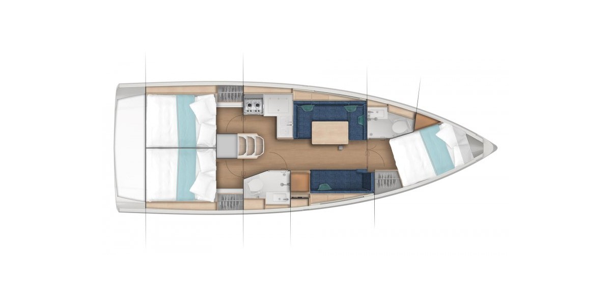 Sun Odyssey 380, Bura Kiss | Yachtcharter Kroatien