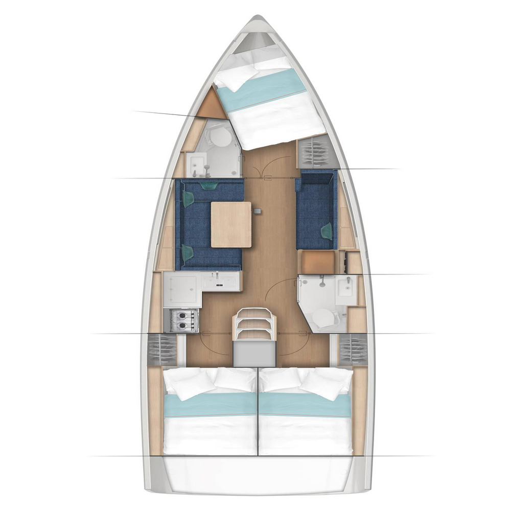 Sun Odyssey 380, Vida | Noleggio di Yacht Croazia