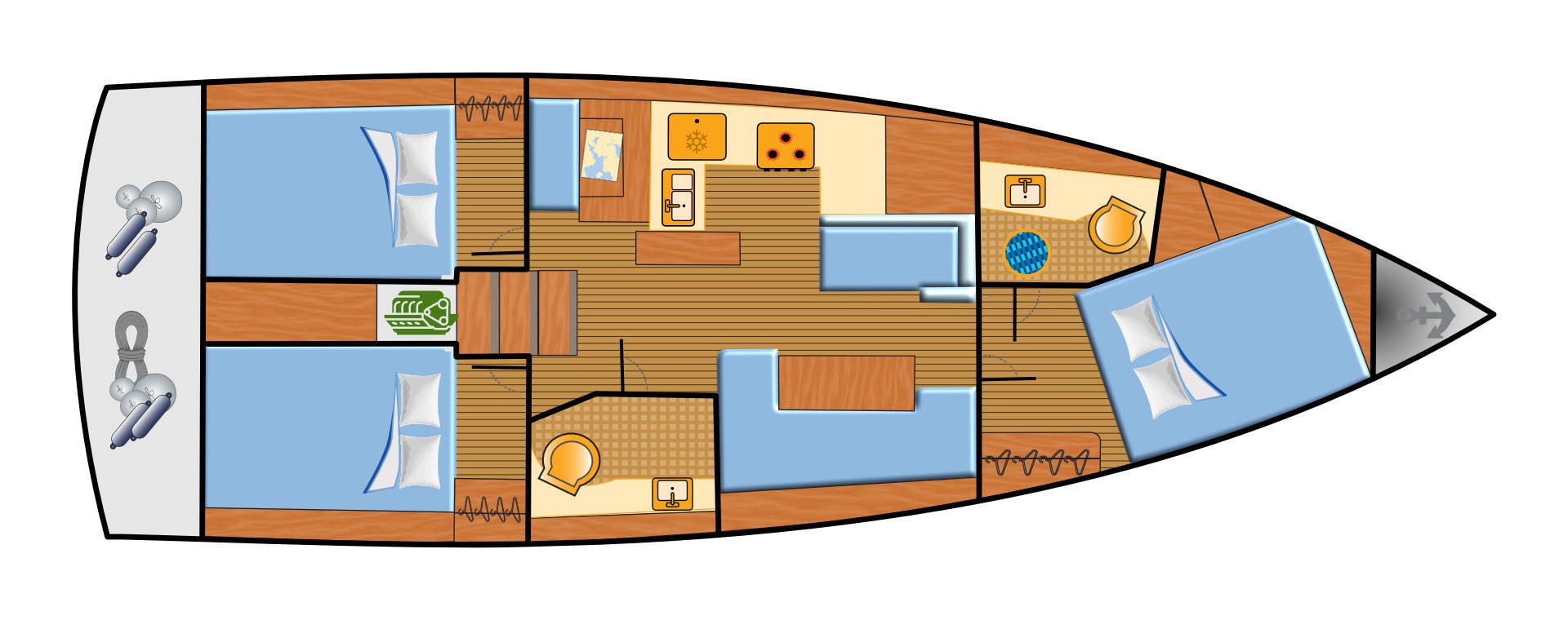 Sun Odyssey 410, Maral | Yachtcharter Kroatien