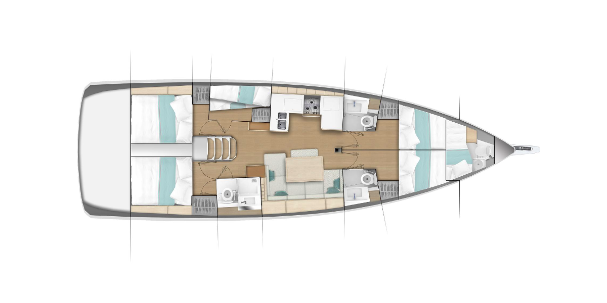 Sun Odyssey 490, Luna | Yacht Charter Croatia